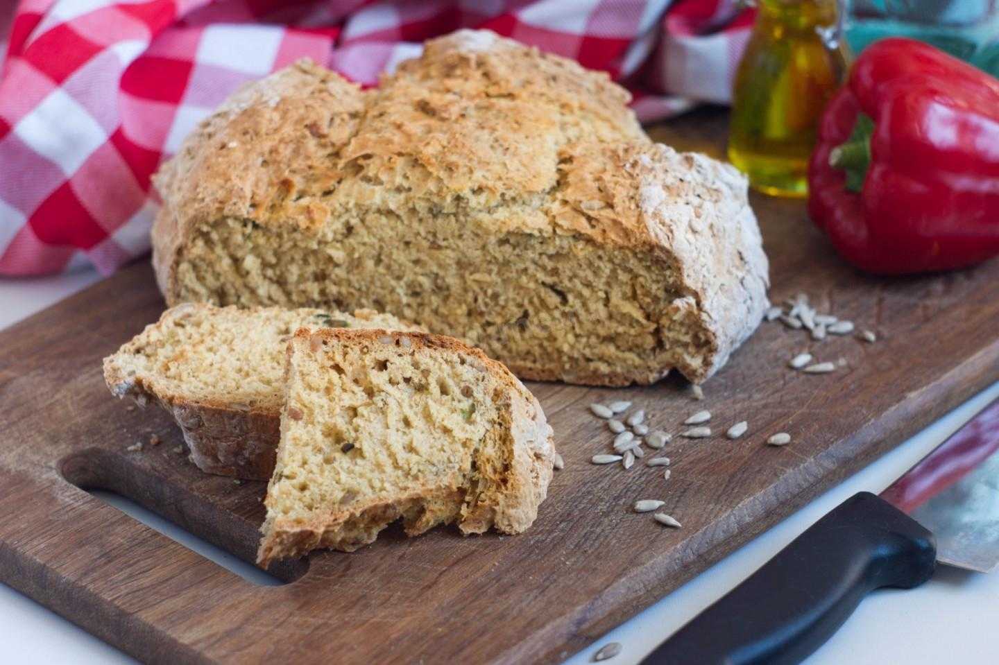 Белый хлеб на кефире в хлебопечке – рецепт с фото
