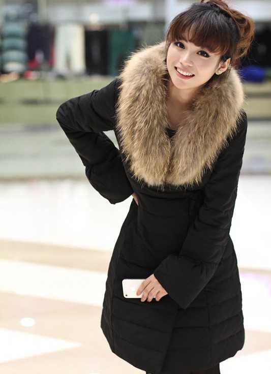 Зимние драповые пальто с мехом: модные женские фасоны