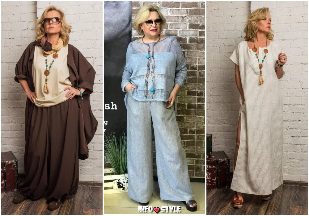 Мода для женщин за 60 лет на лето 2022, как одеваться стильно после 60