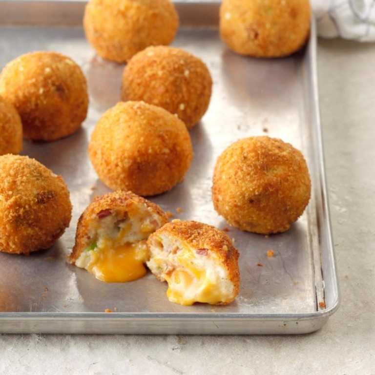 Картофельные шарики из пюре – легкий перекус, а также изысканная еда для десертов: рецепт с фото