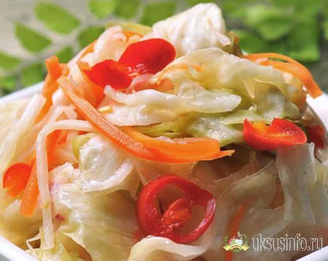 Маринованная капуста быстрого приготовления — быстро и очень вкусно
