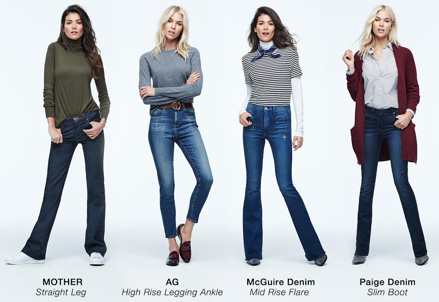 Виды джинсов?: женские и мужские модели, посадки, ткани, фото