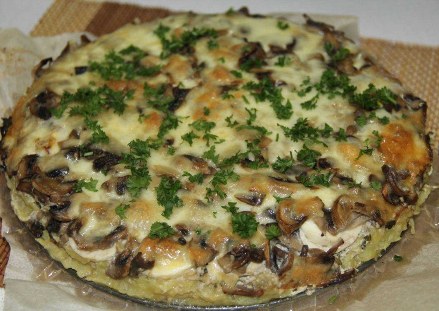 Рецепт запеканки картошки с грибами