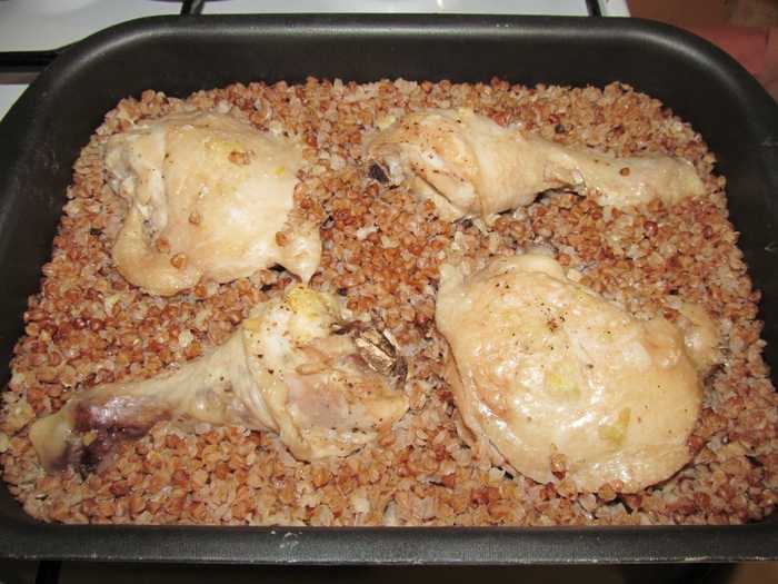 Гречка с курицей в духовке – 8 фото рецептов
