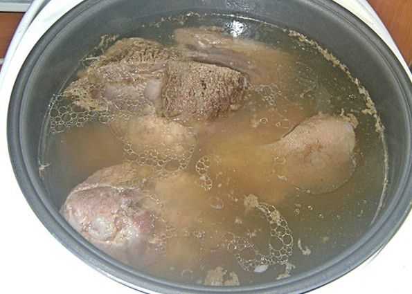 Холодец из свиной рульки рецепт с фото пошагово в мультиварке
