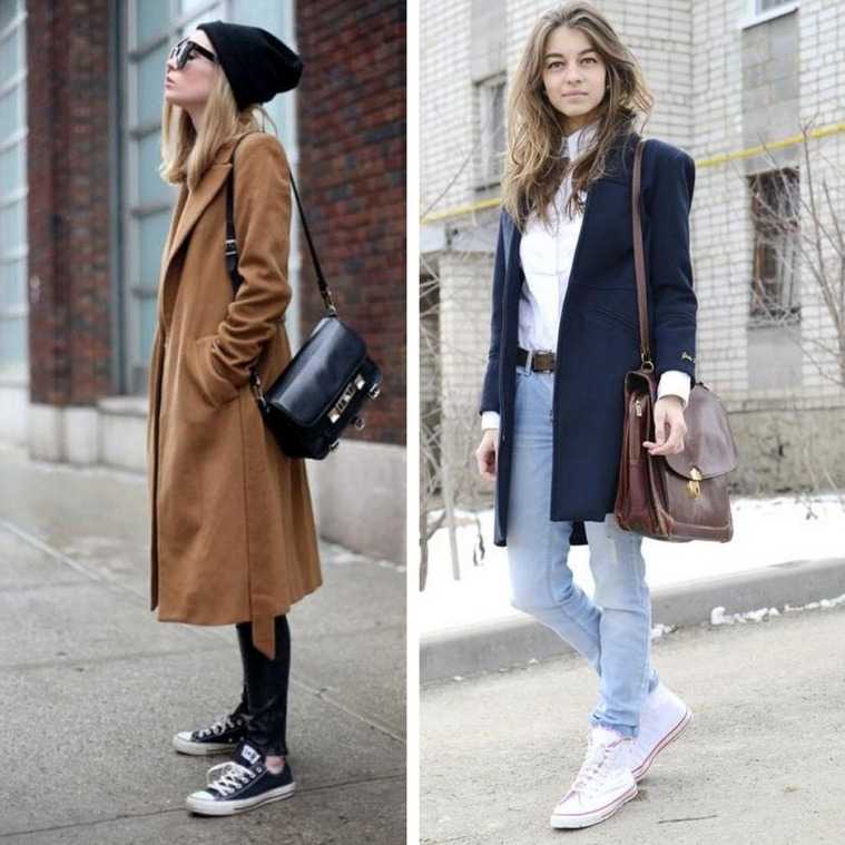 Как сочетать кроссовки с пальто: советы стилистов :: syl.ru