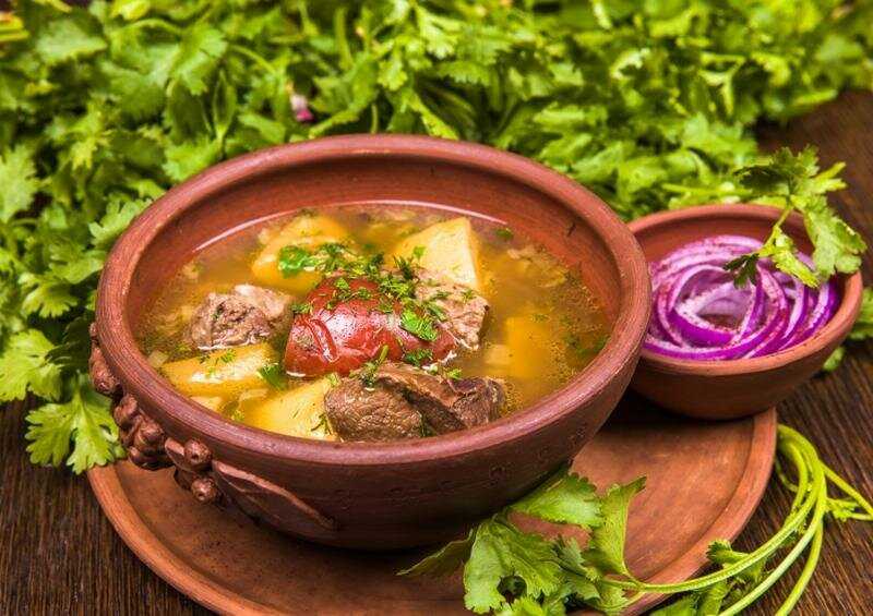 Как сварить суп кюфта бозбаш из баранины по-азербайджански по пошаговому рецепту с фото