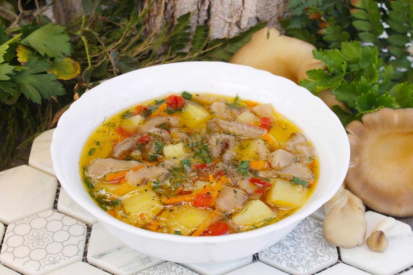 Суп с грибами рисом и картошкой